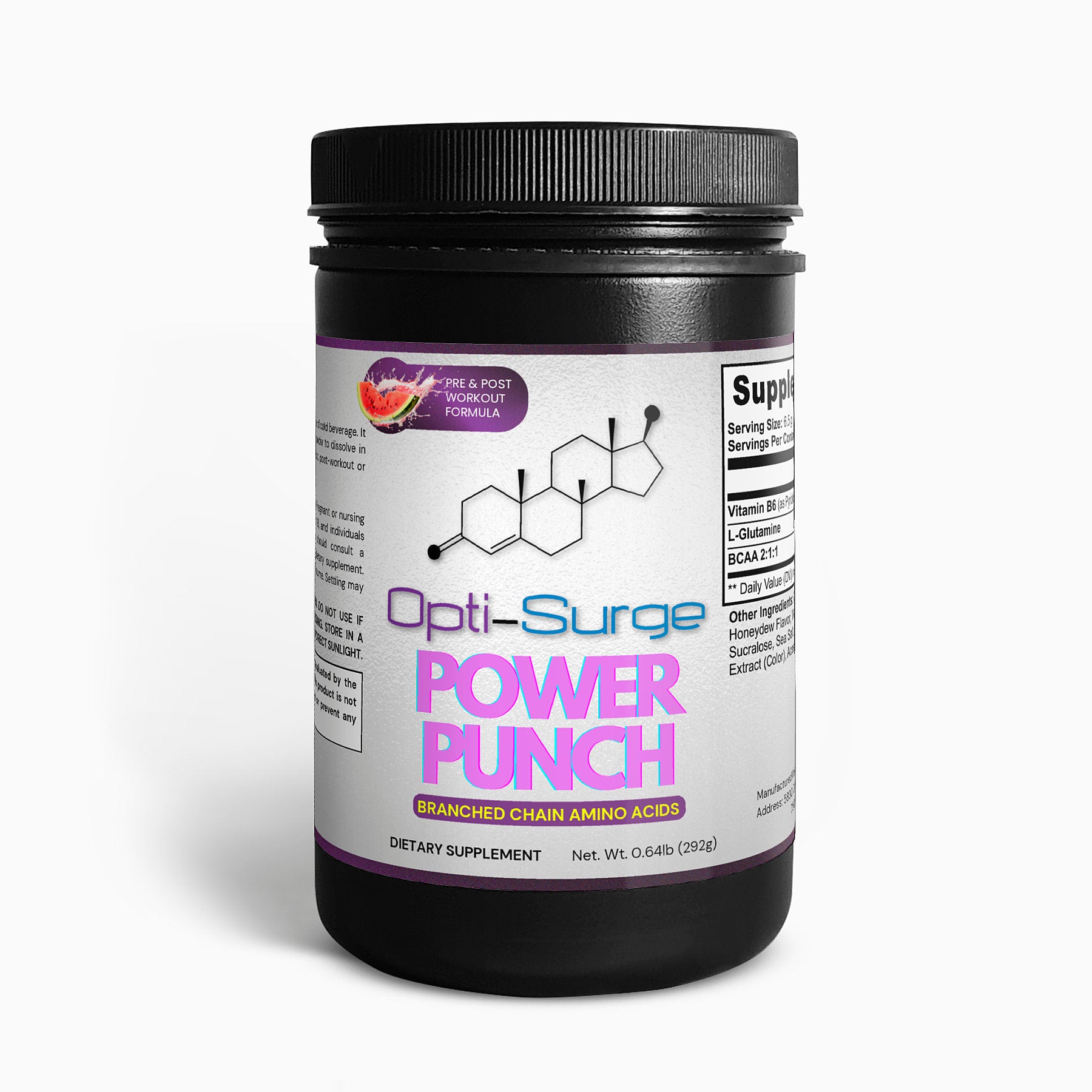 OPTI-SURGE POWER PUNCH BCAA Powder (Honeydew/Watermelon)