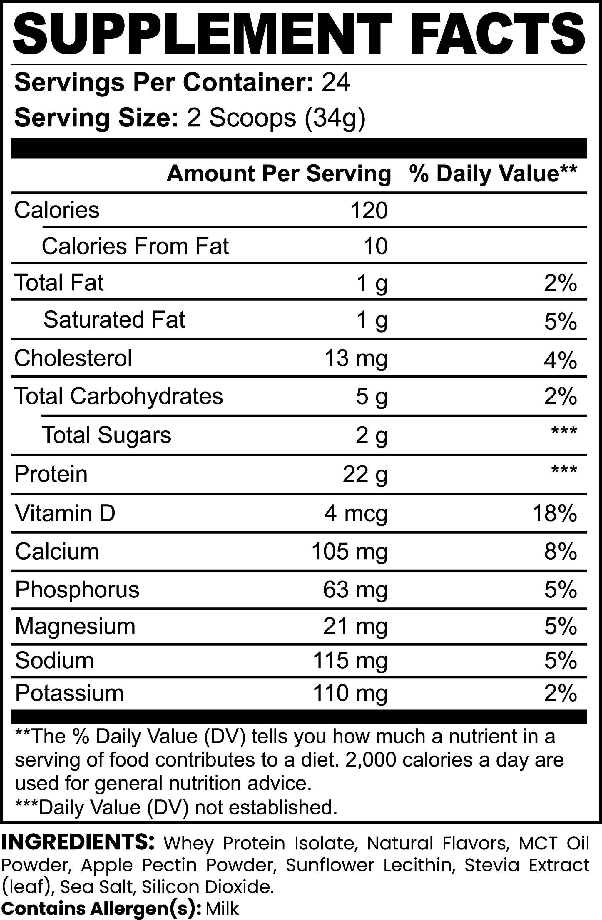 OPTI-SURGE 100% Whey Protein Isolate (Vanilla)